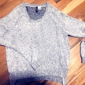 NWOT Silver Shimmered H&M Sweater Size S